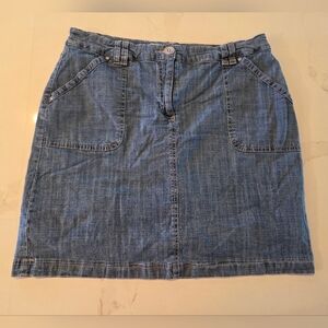 Denim Cargo Skort